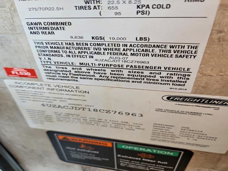 2008 Freightliner Chassis X Line Motor Home