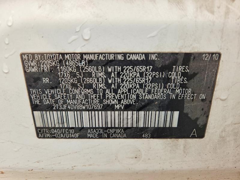 2011 Toyota Rav4 Base