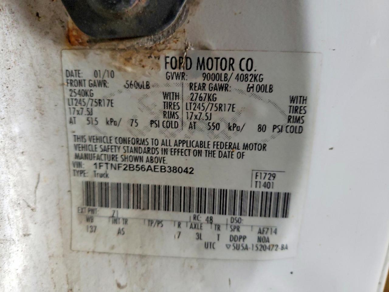 2010 Ford F250 Super Duty