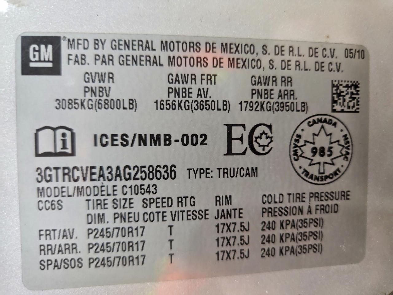 2010 GMC Sierra C1500 SLE