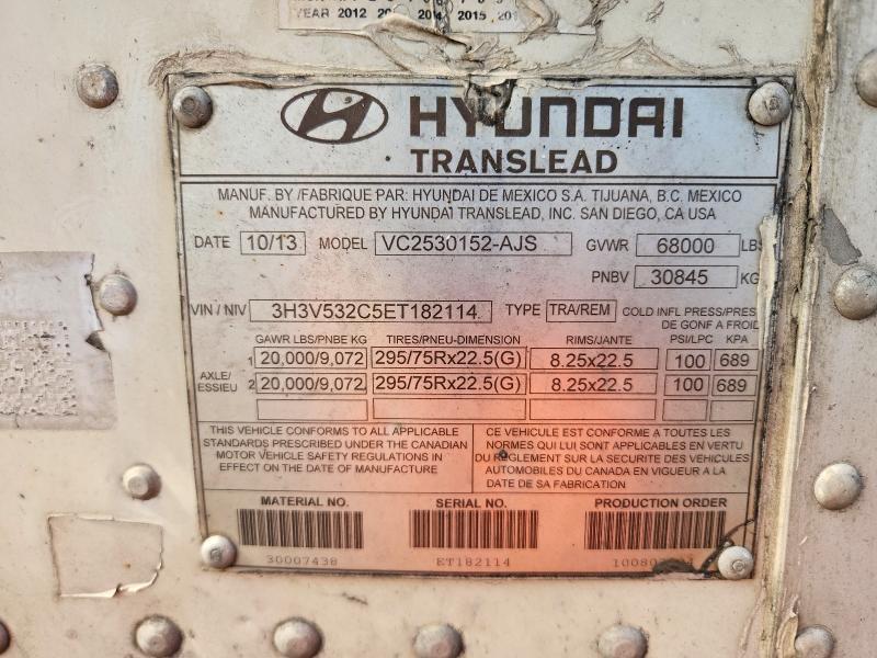 2014 Hyundai Translead Inc 2014 Hyundai Translead VC2530152-AJS DRY Van Trail