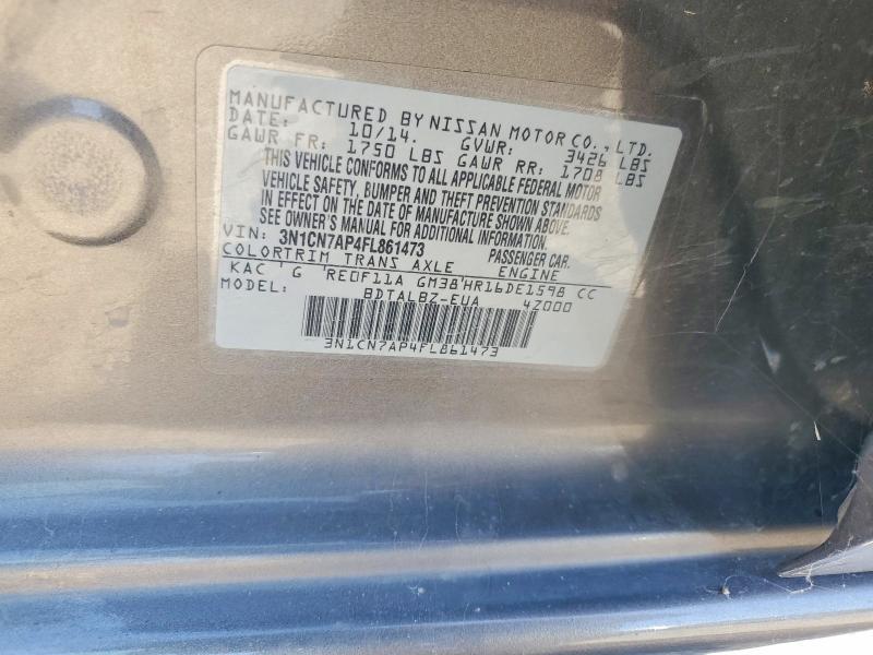 2015 Nissan Versa 1.6 sv
