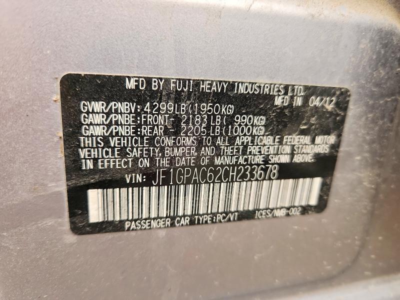 2012 Subaru Impreza Premium