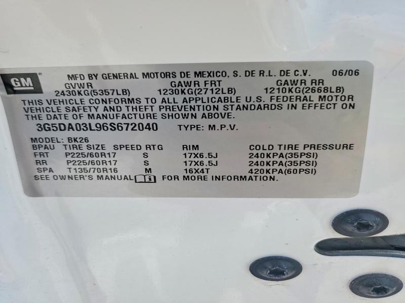 2006 Buick Rendezvous cx