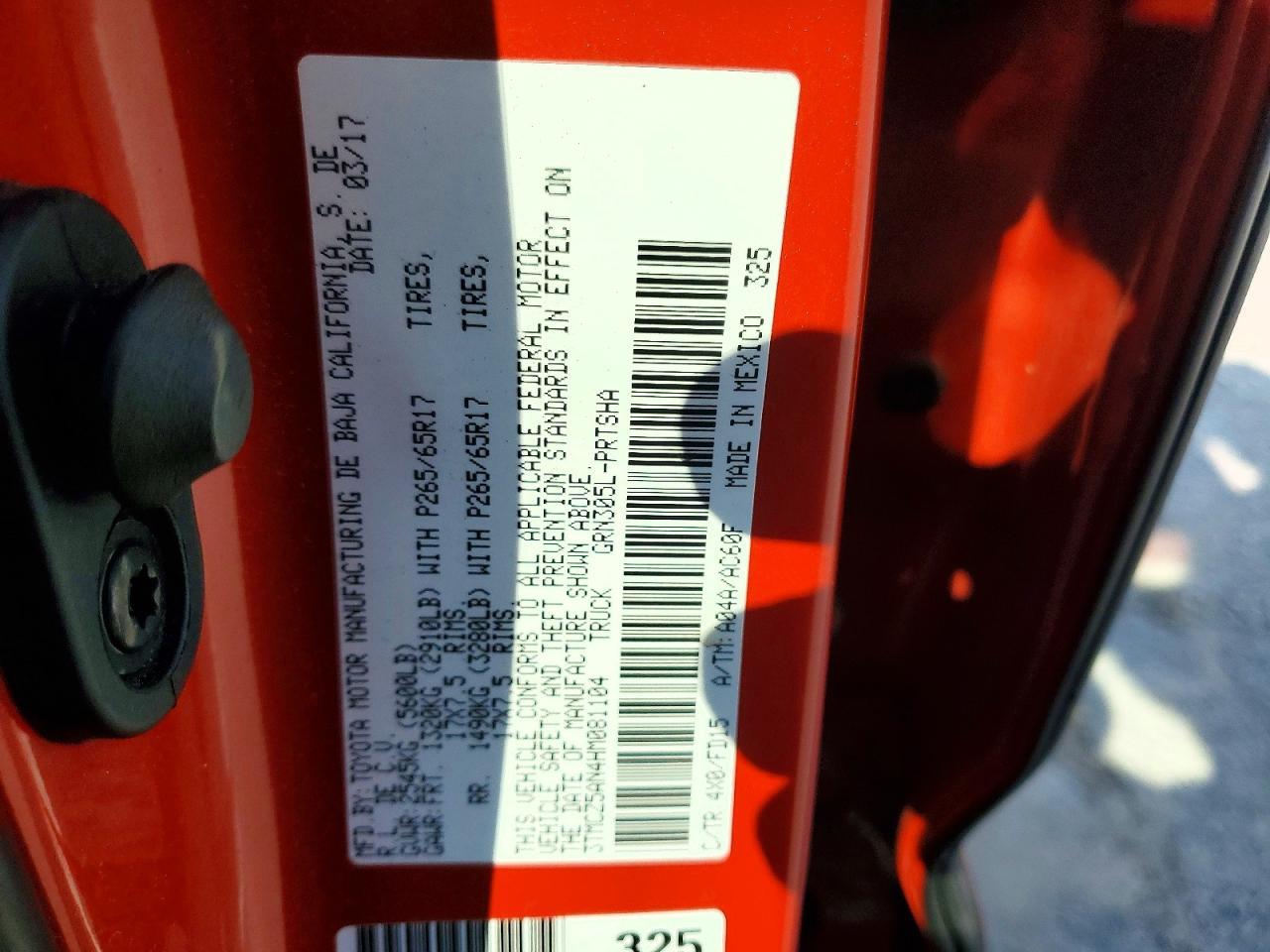 2017 Toyota Tacoma TRD Sport