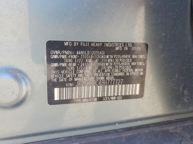 2011 Subaru Forester 2.5x