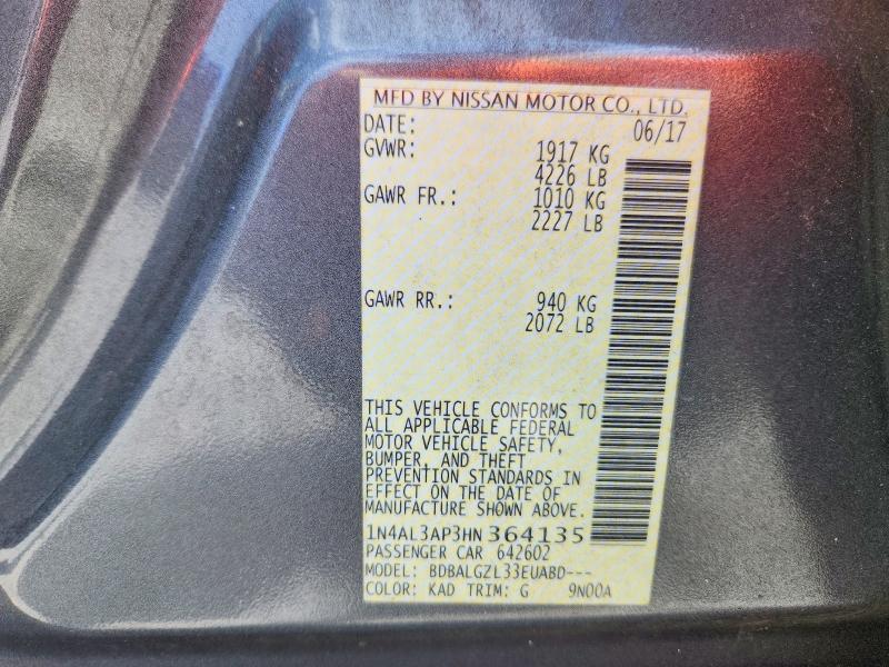 2017 Nissan Altima 2.5 s