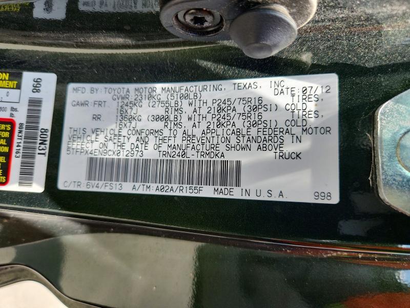 2012 Toyota Tacoma Base