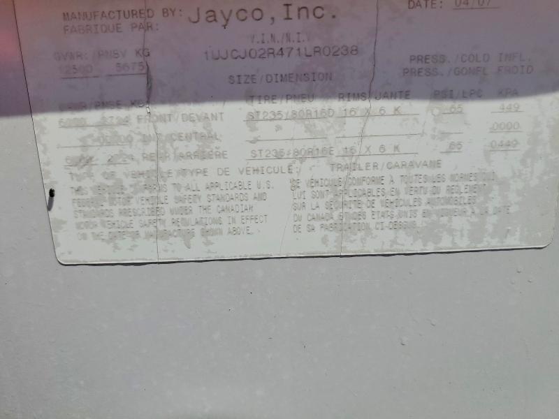 2007 Jayco O Eagle Camper