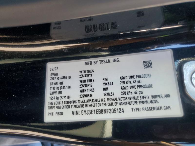 2022 Tesla Model 3
