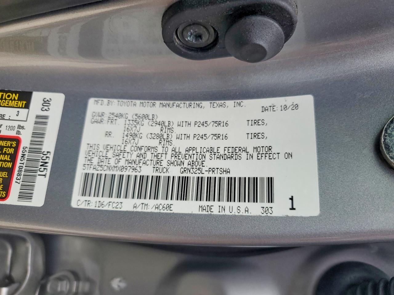2021 Toyota Tacoma SR5 V6