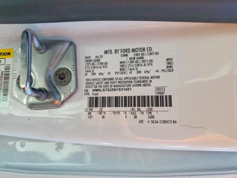 2022 Ford Transit Connect XL Delivery Van