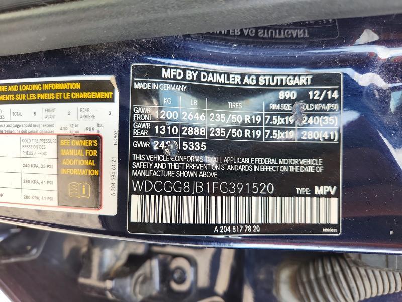 2015 Mercedes-Benz Glk 350 4matic