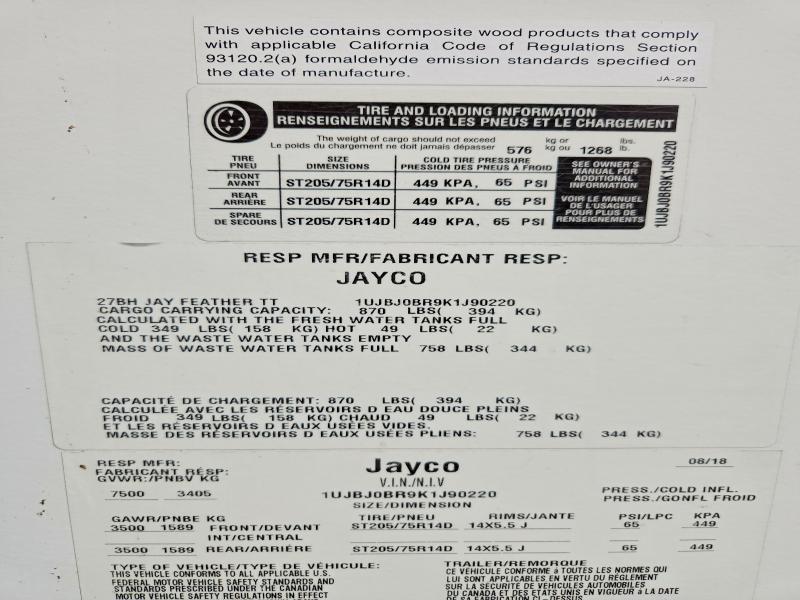 2019 Jayco Jayfeather-Camper