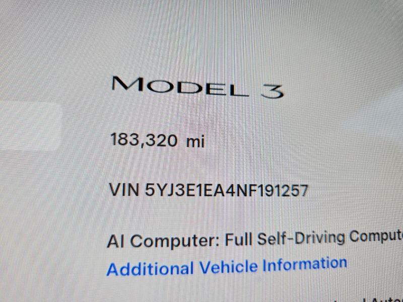 2022 Tesla Model 3