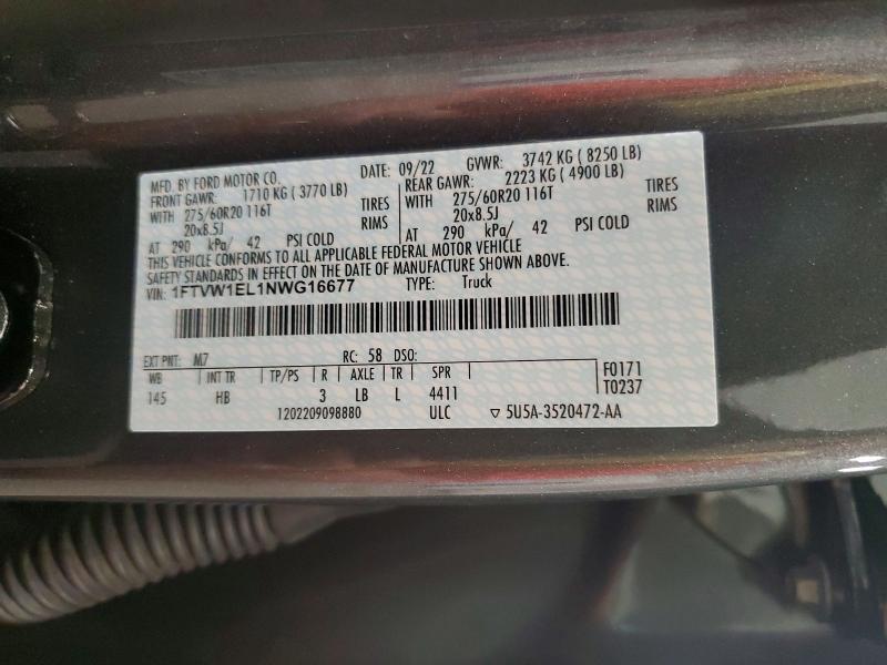 2022 Ford F150 Lightning PRO