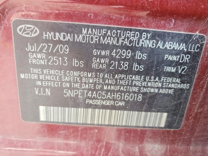 2010 Hyundai Sonata gls