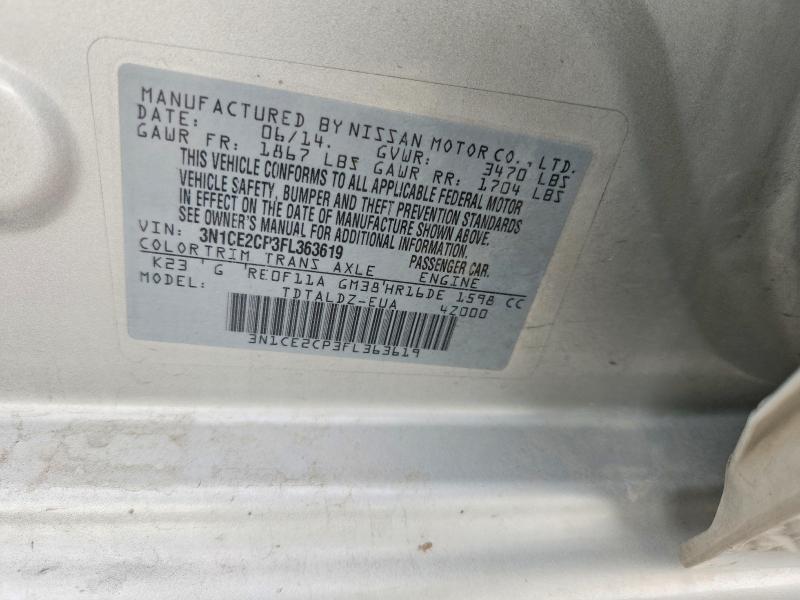 2015 Nissan Versa Note sv