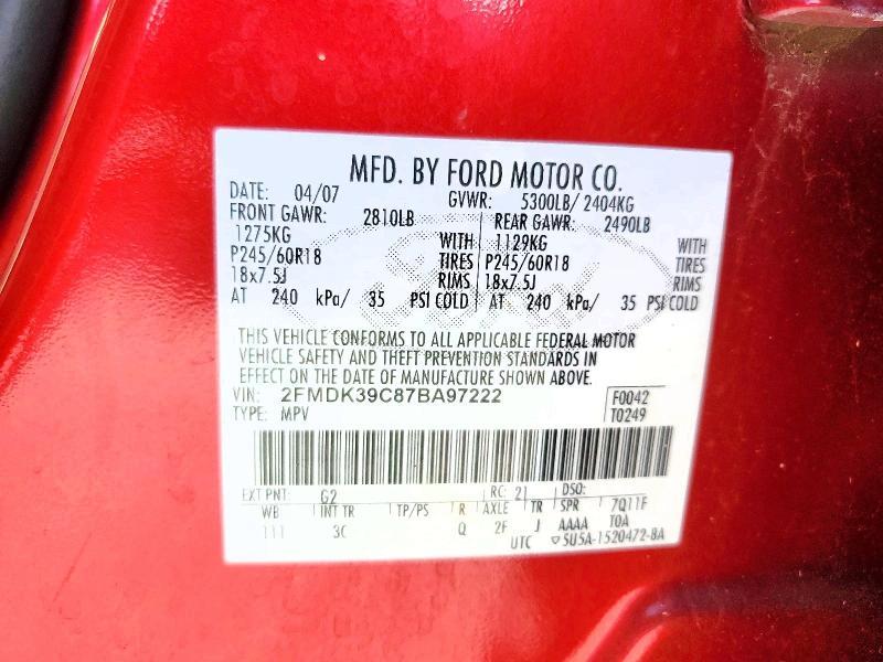 2007 Ford Edge sel Plus