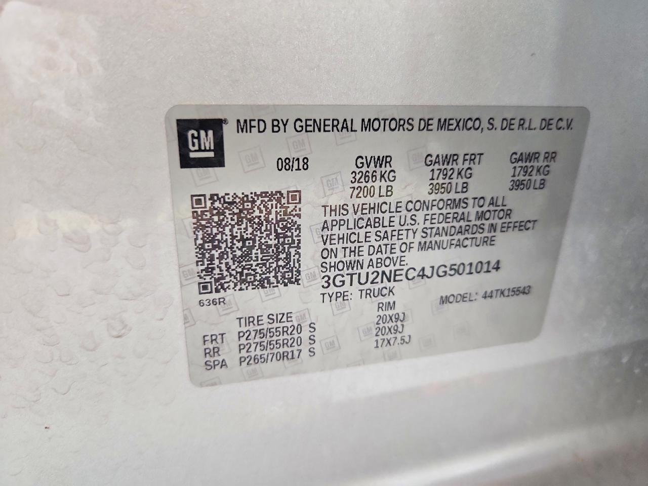 2018 GMC Sierra K1500 SLT