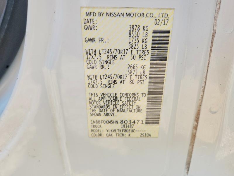 2017 Nissan NV 1500 Delivery Van
