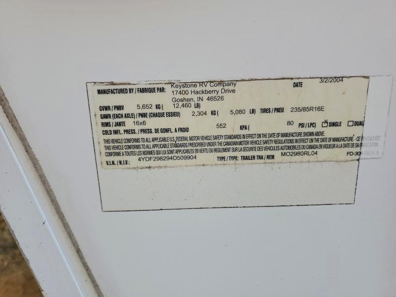 2004 Montana 2004 Keystone Montana Camper