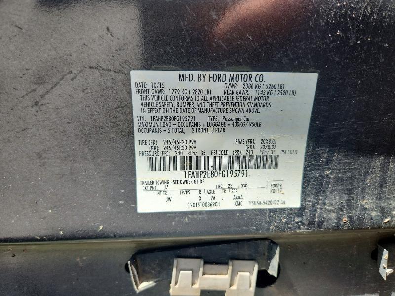 2015 Ford Taurus sel