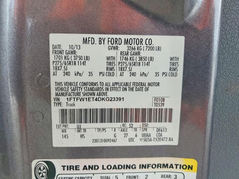 2013 Ford F150 Supercrew