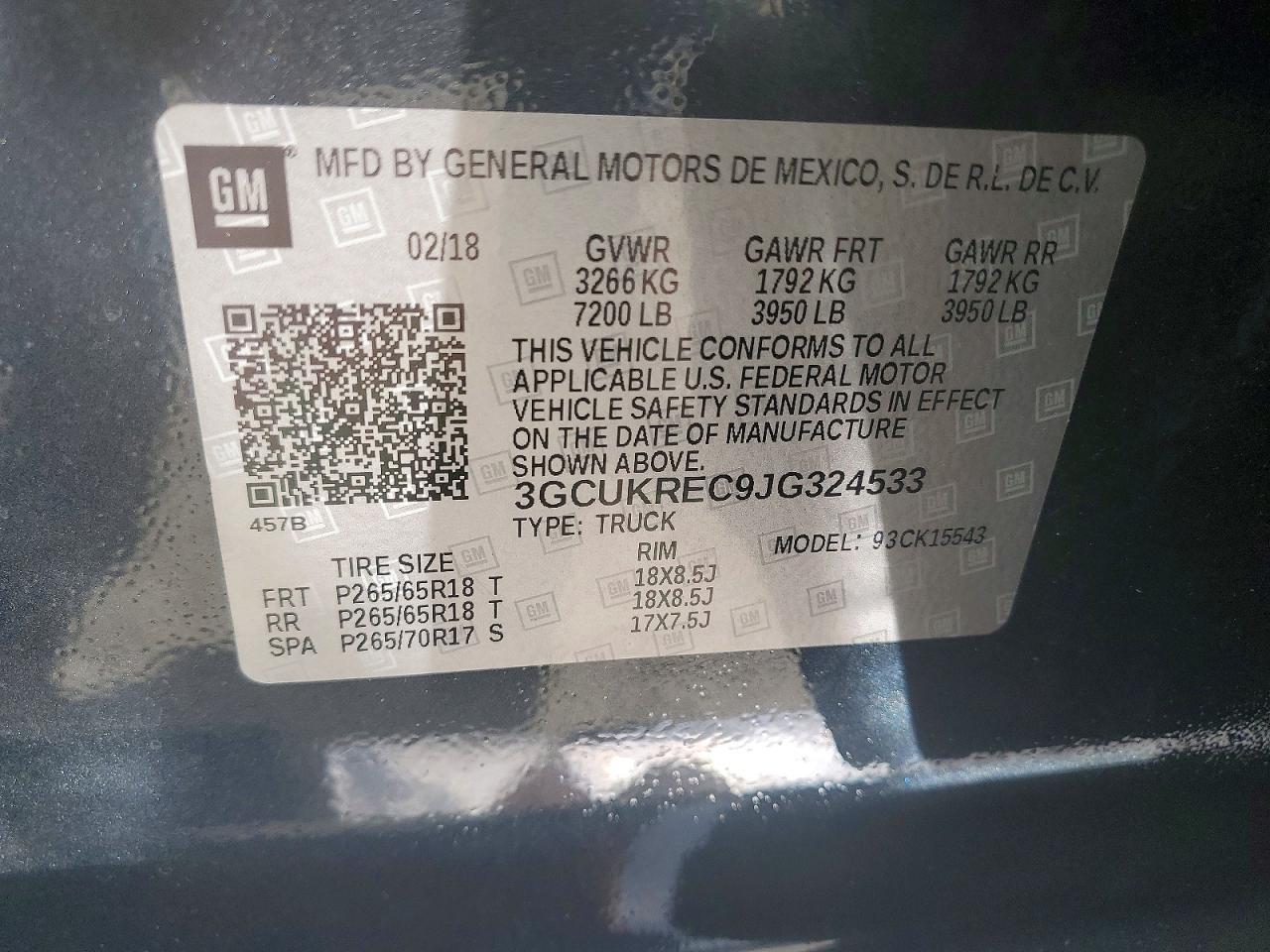 2018 Chevrolet Silverado K1500 LT