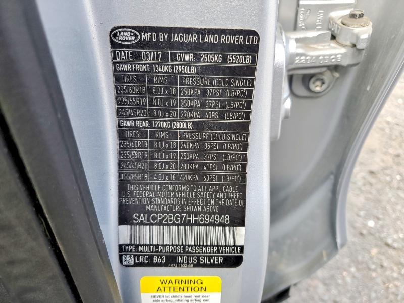 2017 Land Rover Discovery Sport se