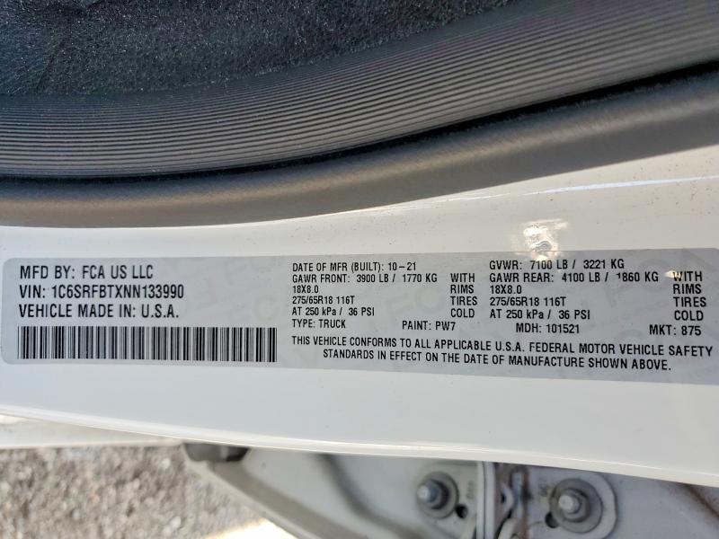 2022 Dodge RAM 1500 BIG HORN/LONE Star