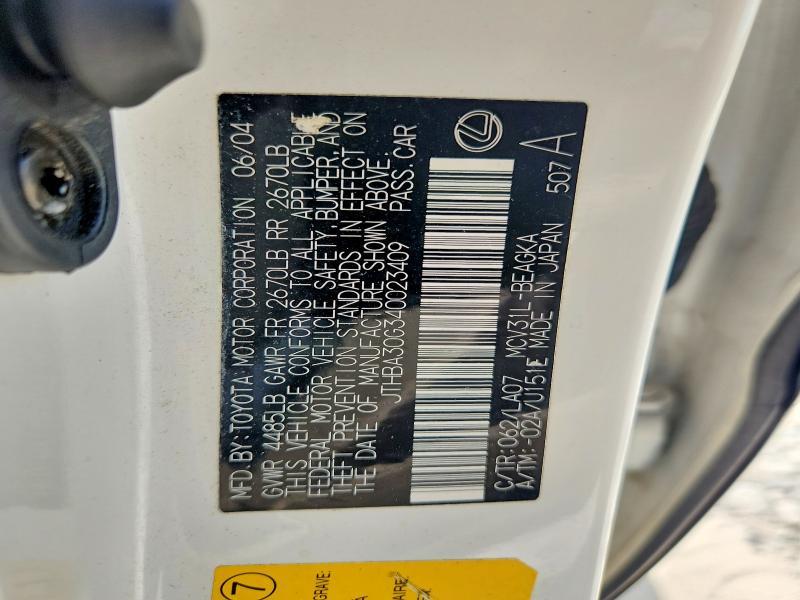 2004 Lexus Es 330