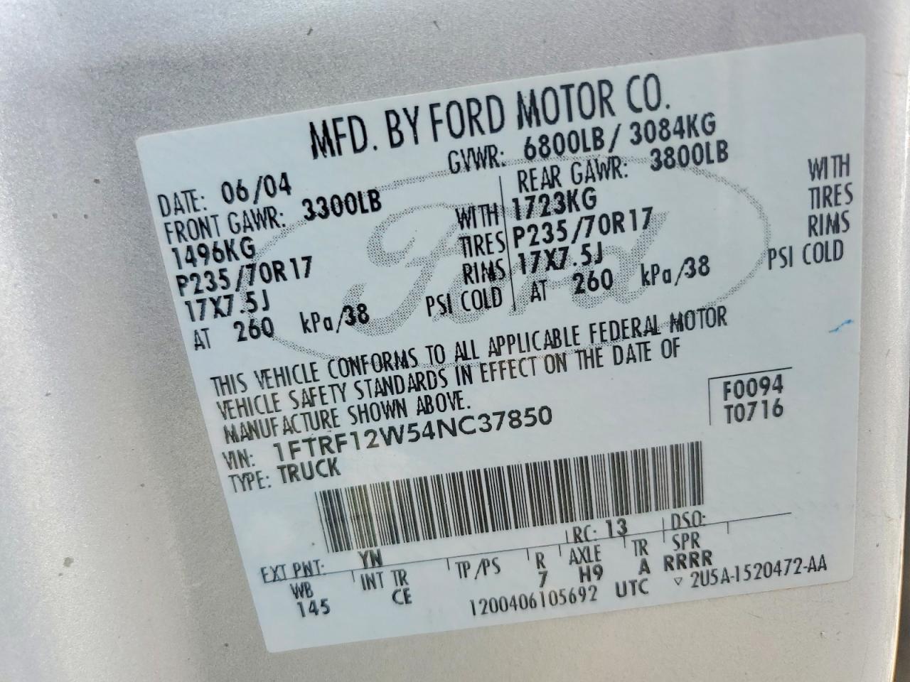 2004 Ford F150