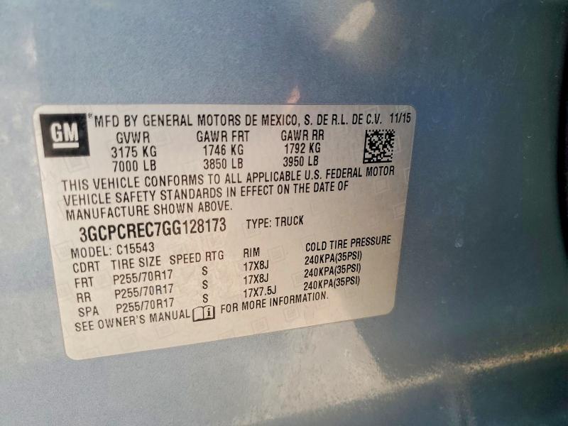 2016 Chevrolet Silverado C1500 LT