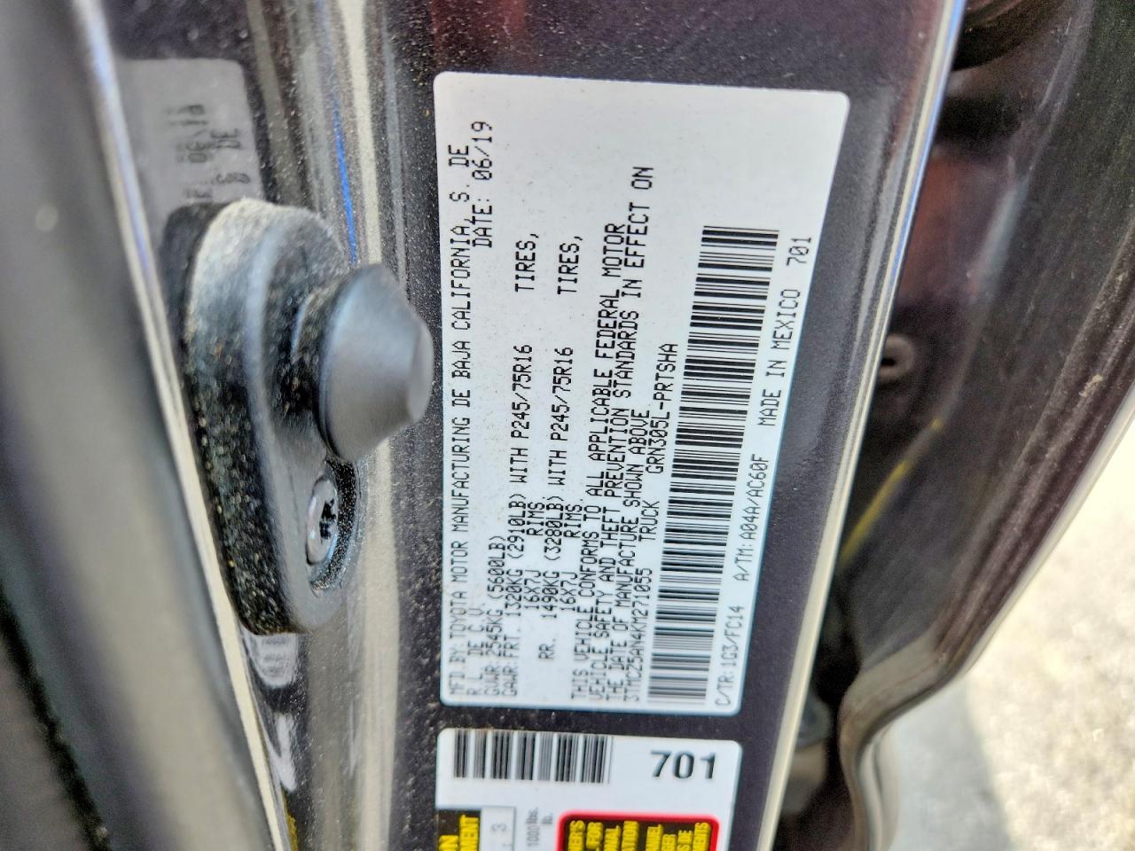 2019 Toyota Tacoma SR5 V6
