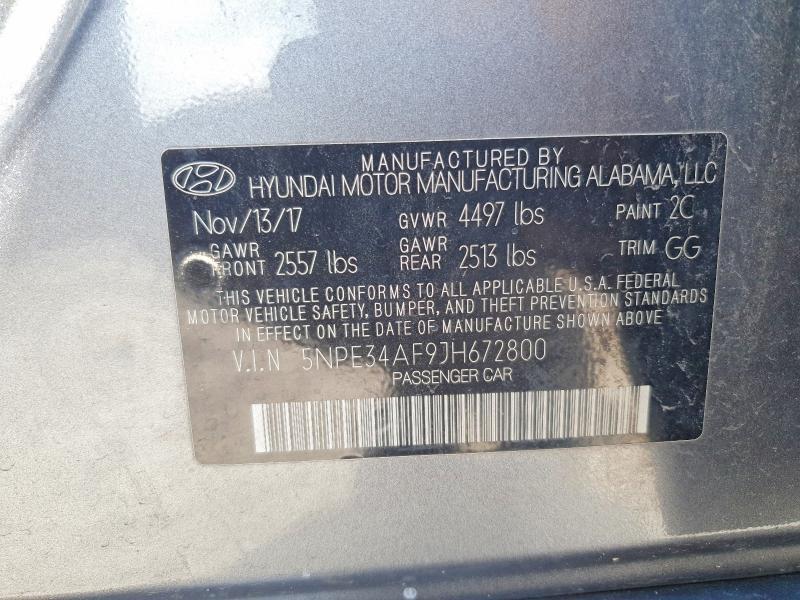 2018 Hyundai Sonata sel