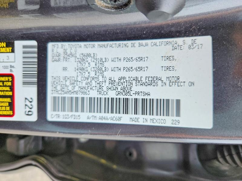 2017 Toyota Tacoma TRD Sport