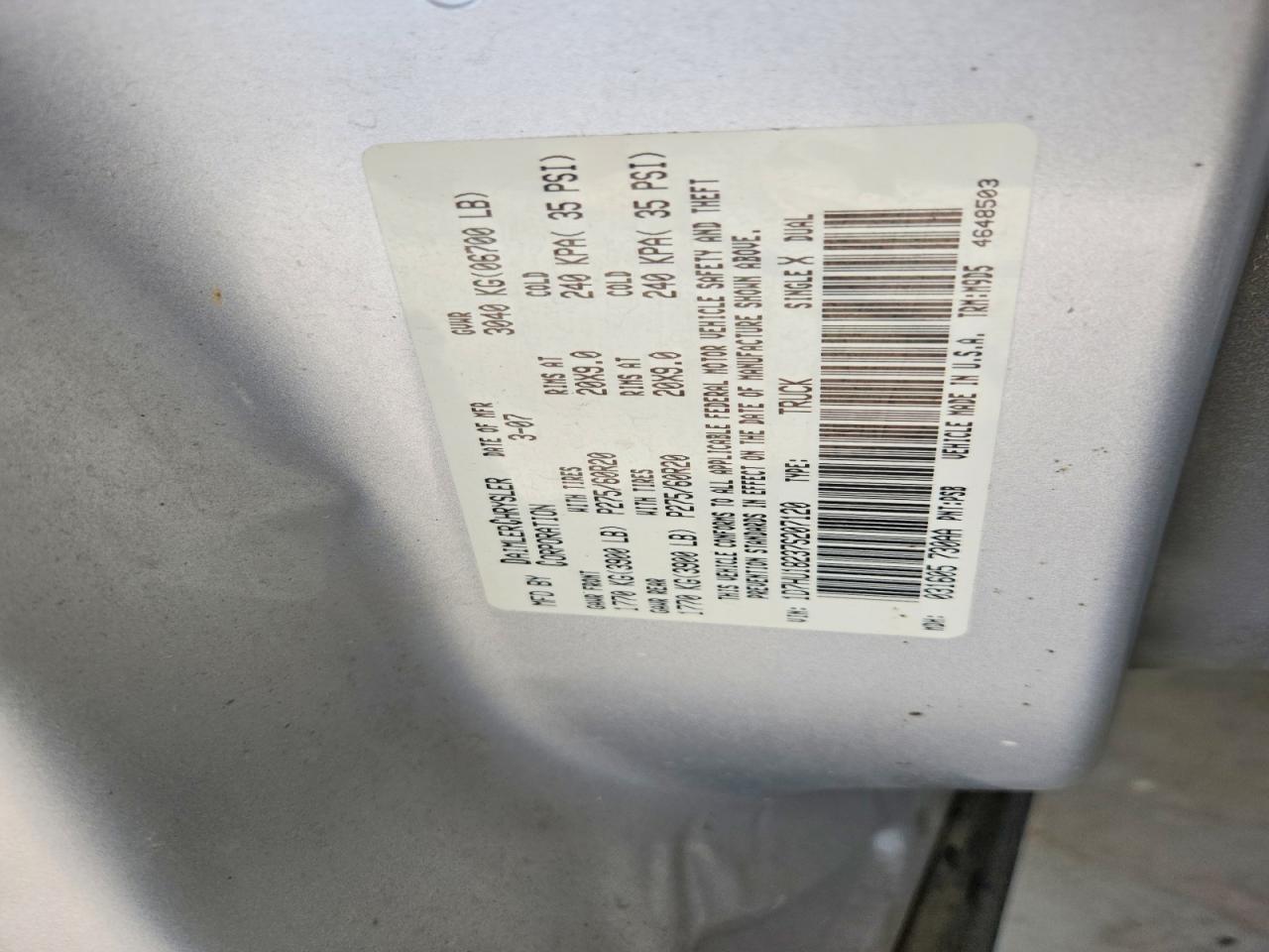 2007 Dodge RAM 1500 ST