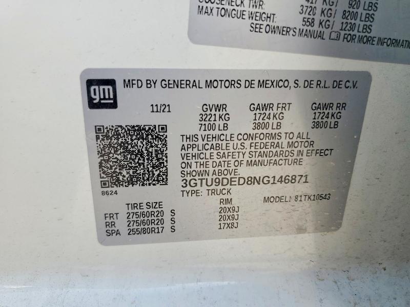 2022 GMC Sierra Limited K1500 SLT