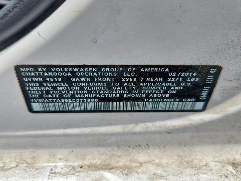 2014 Volkswagen Passat s