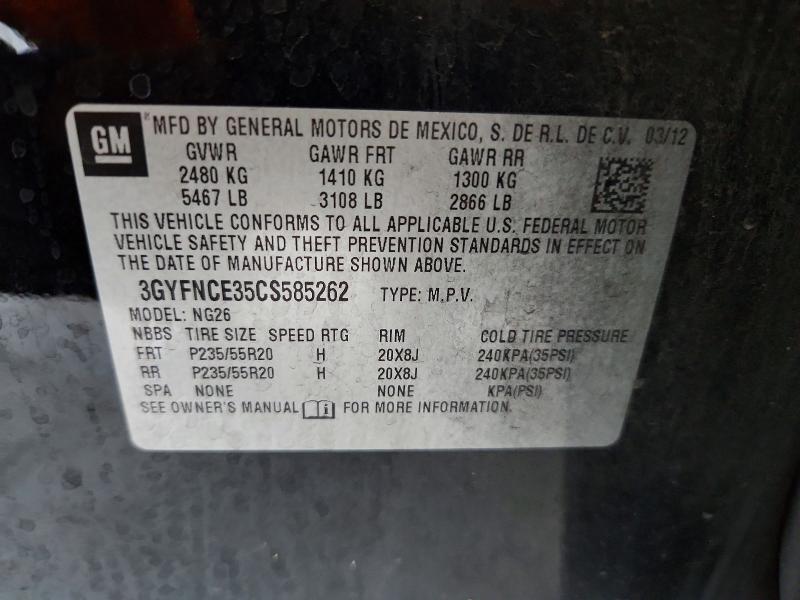 2012 Cadillac Srx Premium Collection