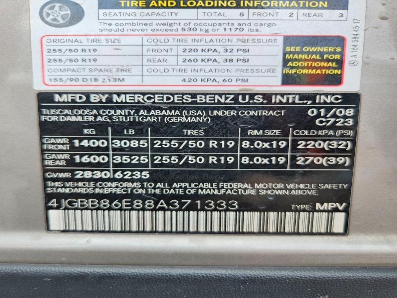 2008 Mercedes-Benz Ml 350