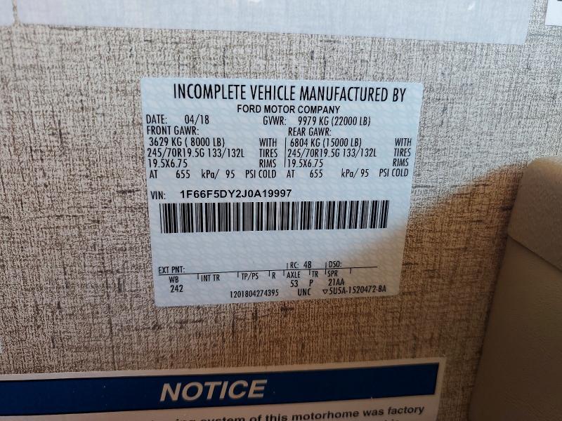 2018 Thor Motor Coach 2018 Ford F53 rv