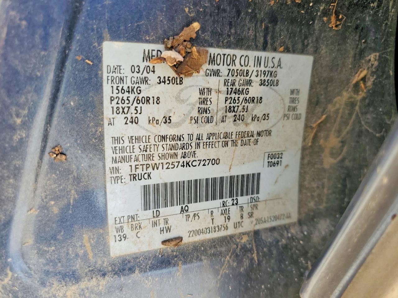 2004 Ford F150 Supercrew
