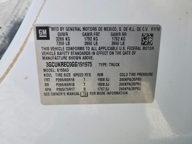 2016 Chevrolet Silverado K1500 LT
