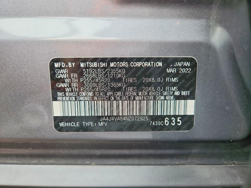 2022 Mitsubishi Outlander sel
