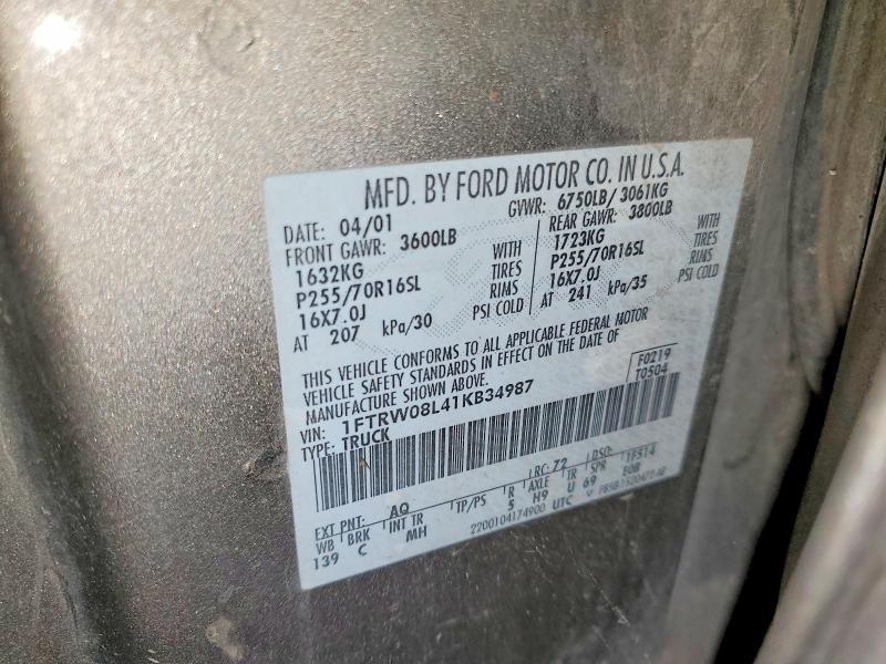 2001 Ford F150 Supercrew