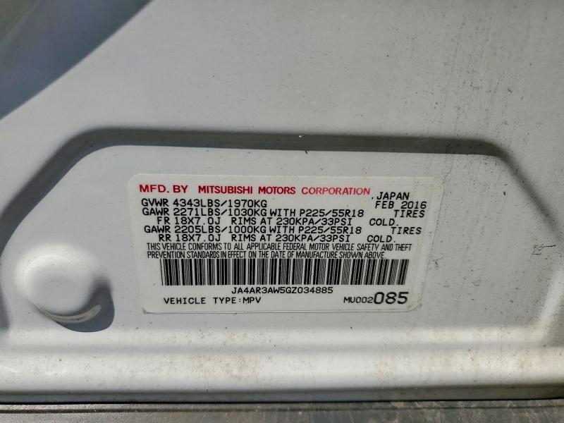 2016 Mitsubishi Outlander Sport es