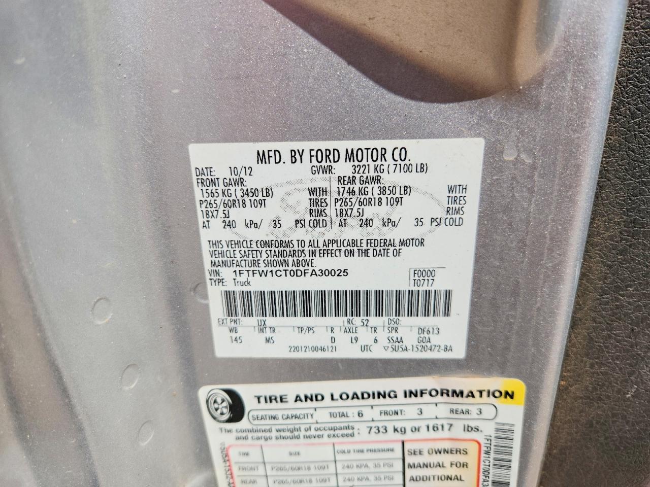 2013 Ford F150 Supercrew