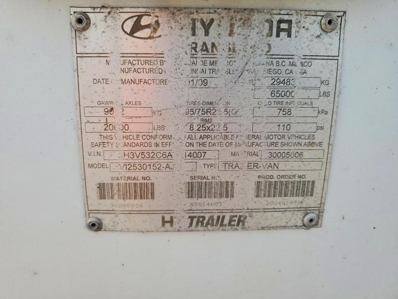 2010 Hyundai Translead Inc 2010 Hyundai Translead V12530152-aj dry van Traile